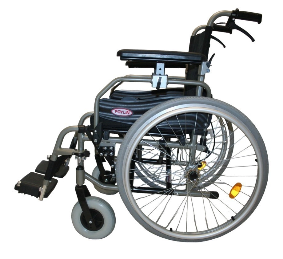 Poylin P967 Alüminyum Tekerlekli Sandalye (42 cm) (46 cm ) (55cm )