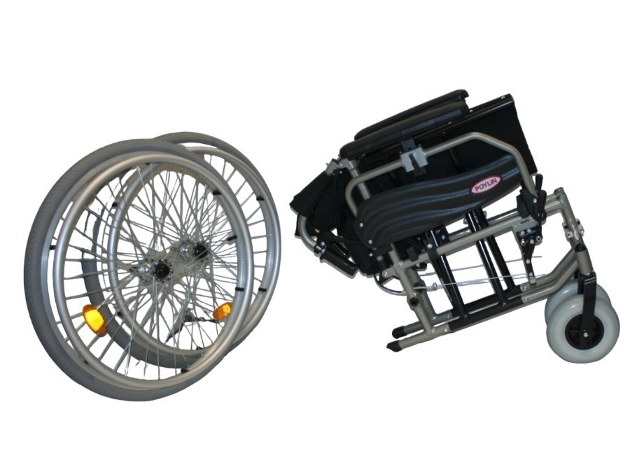 Poylin P967 Alüminyum Tekerlekli Sandalye (42 cm) (46 cm ) (55cm )