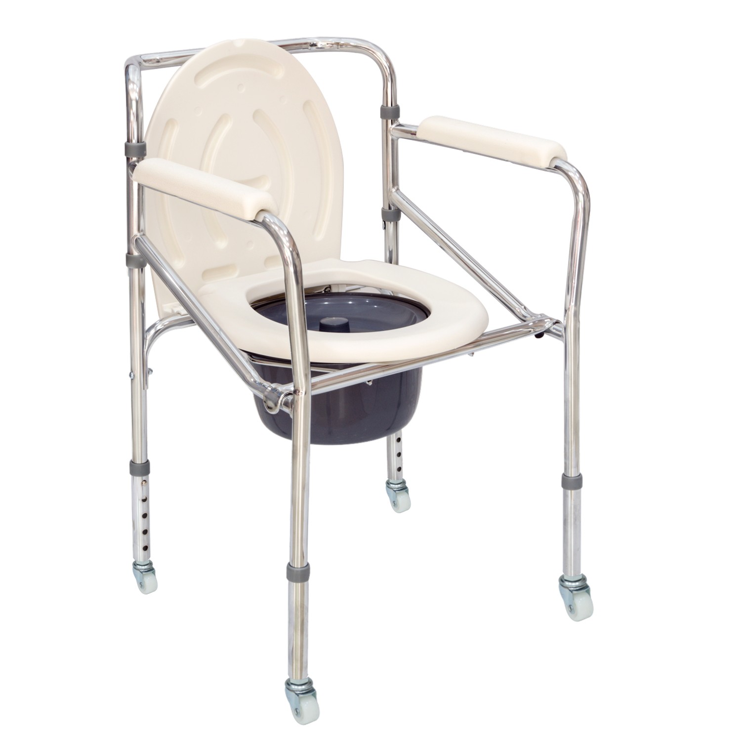 Comfort Plus DM-697 Küçük Tekerlekli Tuvaletli Sandalye