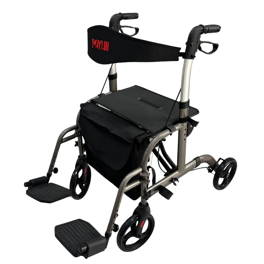 Poylin P777P Alüminyum Pedallı Lüks Rollatör