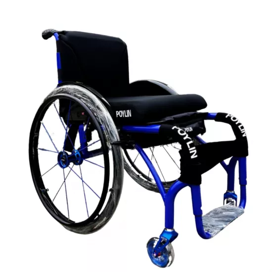 Son derece hafif ve dayanıklı olan Poylin P150 Aktif Tekerlekli Sandalye