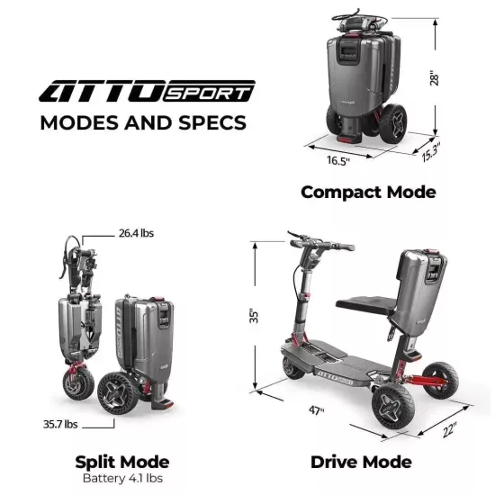 Atto Sport Katlanabilir Scooter 