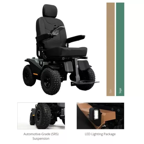 Pride Quantum Outback 4×4 Akülü Tekerlekli Sandalye