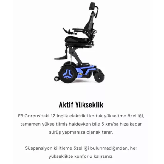 Permobil F3 Corpus Elektrikli Tekerlekli Sandalye