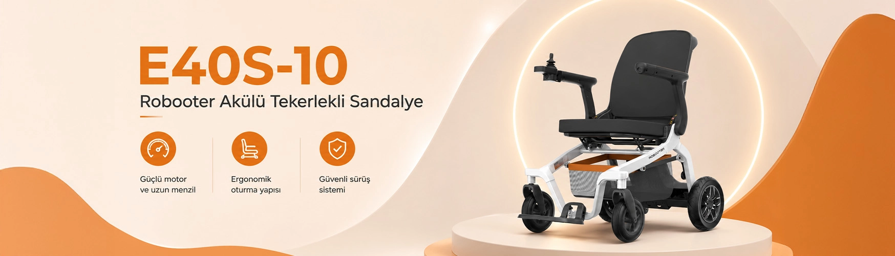 E40-10 Robooter Akülü Tekerlekli Sandalye