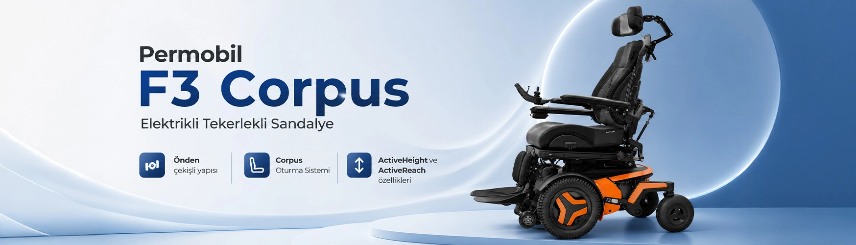 Permobil F3 Corpus Elektrikli Tekerlekli Sandalye